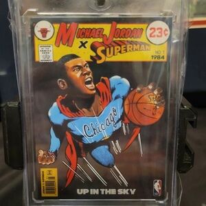 1984 Michael Jordan x Superman Comic Rookie RC Chicago Bulls Rare